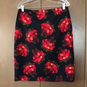 Red rose skirt
